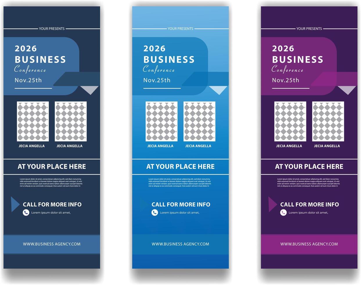 roll up banner, vector