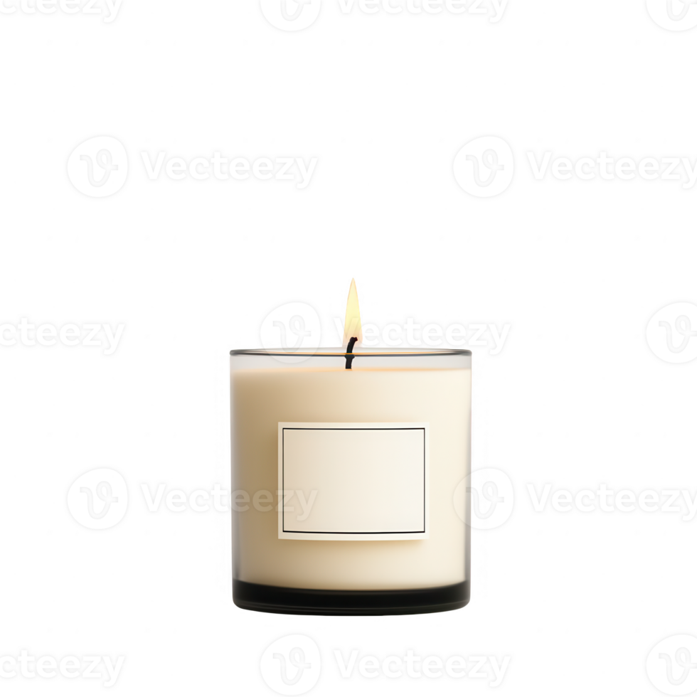 A soothing candle providing warmth and tranquility to any space. png