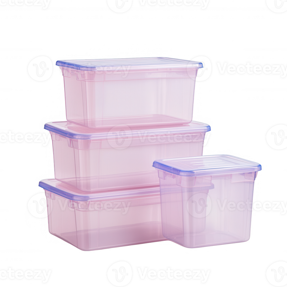 Colorful stackable storage containers for organizing home items efficiently. png