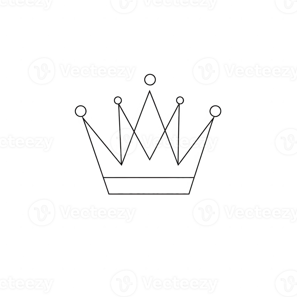 Elegant crown graphic suitable for design projects and branding. png