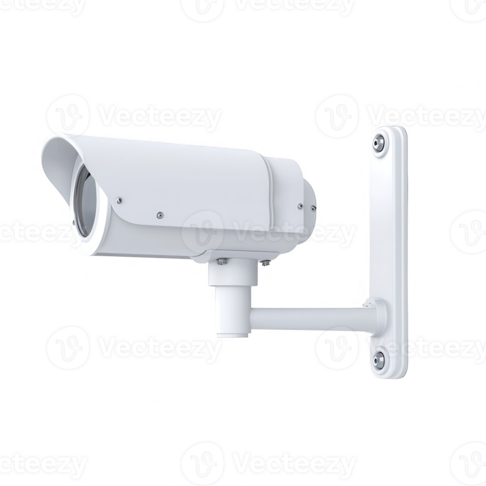 High-quality security camera mounted on the wall, ideal for surveillance purposes. png