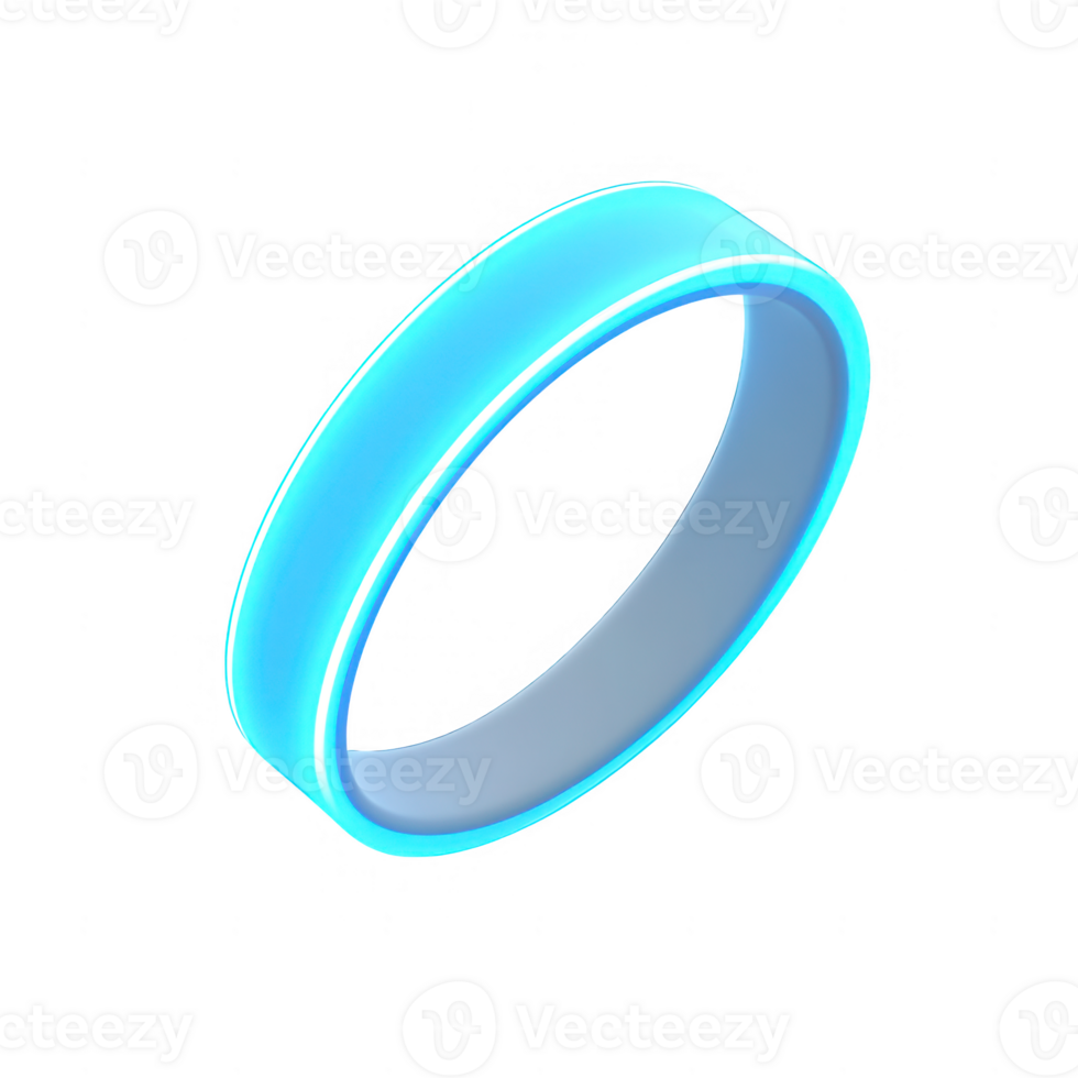 Futuristic glowing ring design symbolizing advanced technology and innovation. png