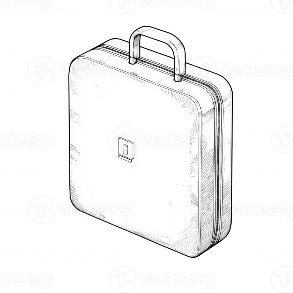 Stylish briefcase design perfect for business professionals and corporate environments. png