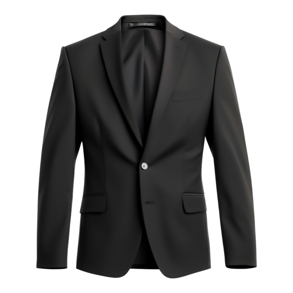 Elegant Black Suit Jacket for Formal Events and Business Occasions png