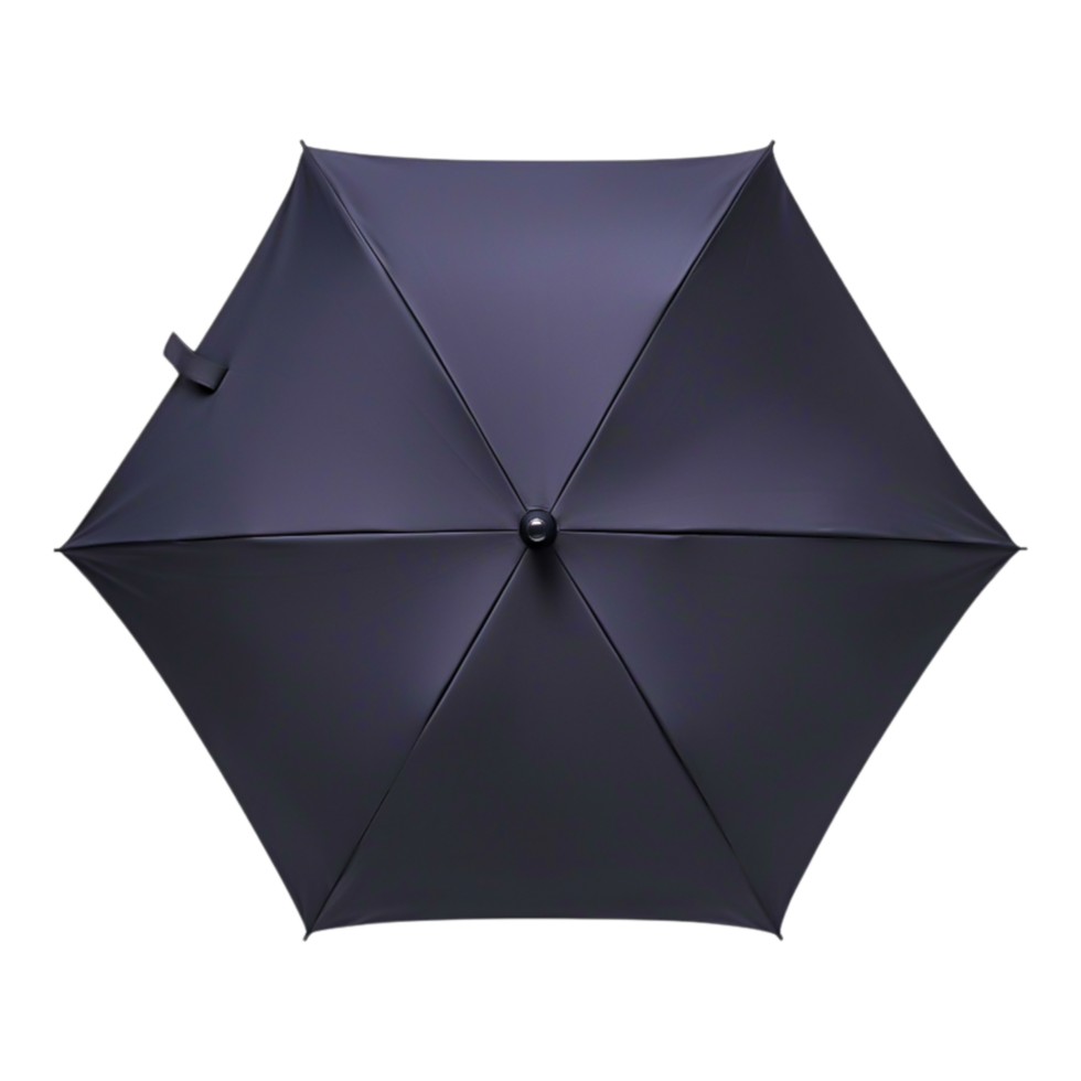 Elegant Black Umbrella with Smooth Texture and Minimal Design png