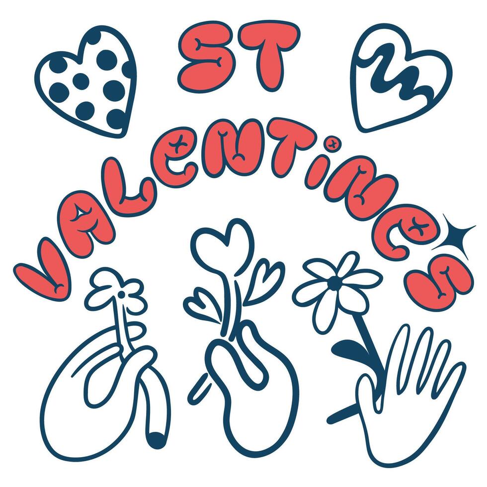 Saint Valentines poster vector