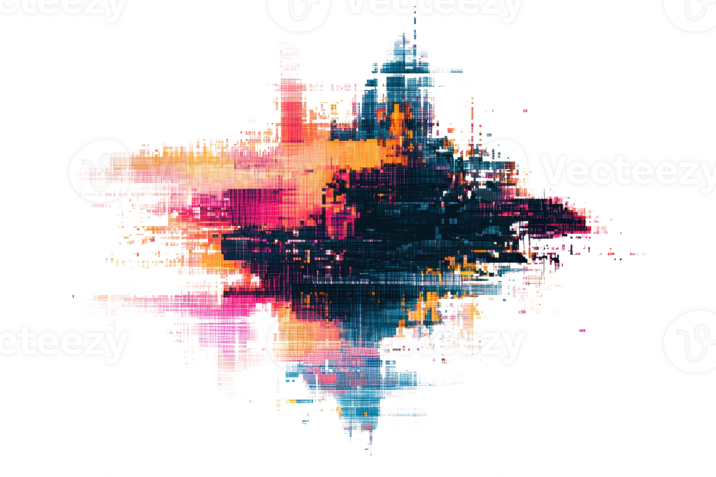 Vibrant abstract digital art with dynamic brushstrokes in vivid colors. A modern, energetic expression of creativity and artistic innovation. png