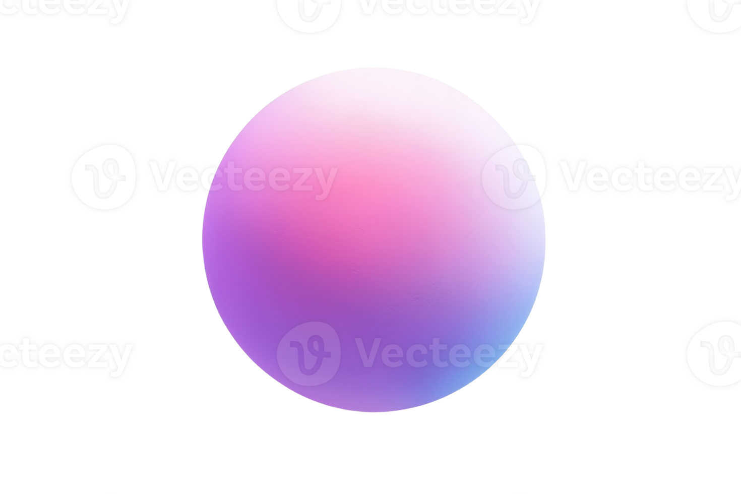 A vibrant, luminous gradient sphere with pink and purple hues, set against a clean transparent background. exuding modernity and simplicity. png