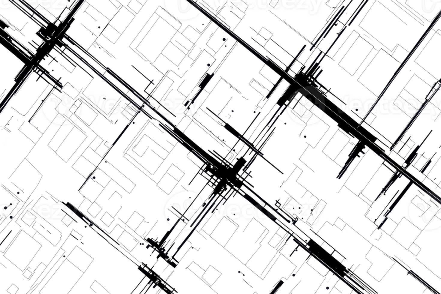 abstrato geométrico padronizar com interligado linhas e formas em uma Sombrio fundo, criando uma complexo e intrigante Projeto. png