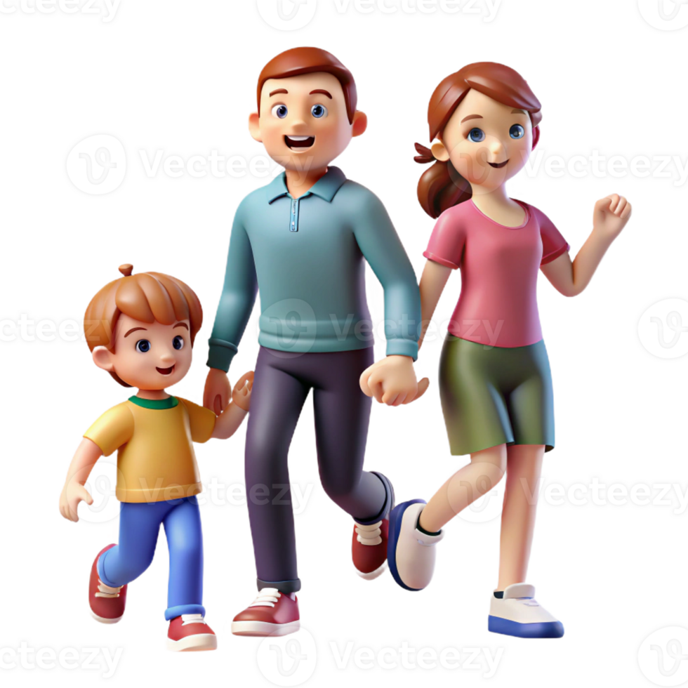 Family Bonding on Vacation Adventure png