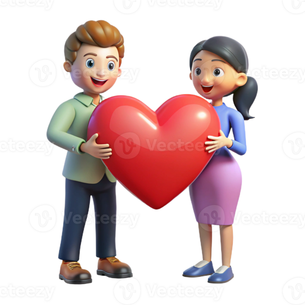 Symbol of Love Couple and Heart png