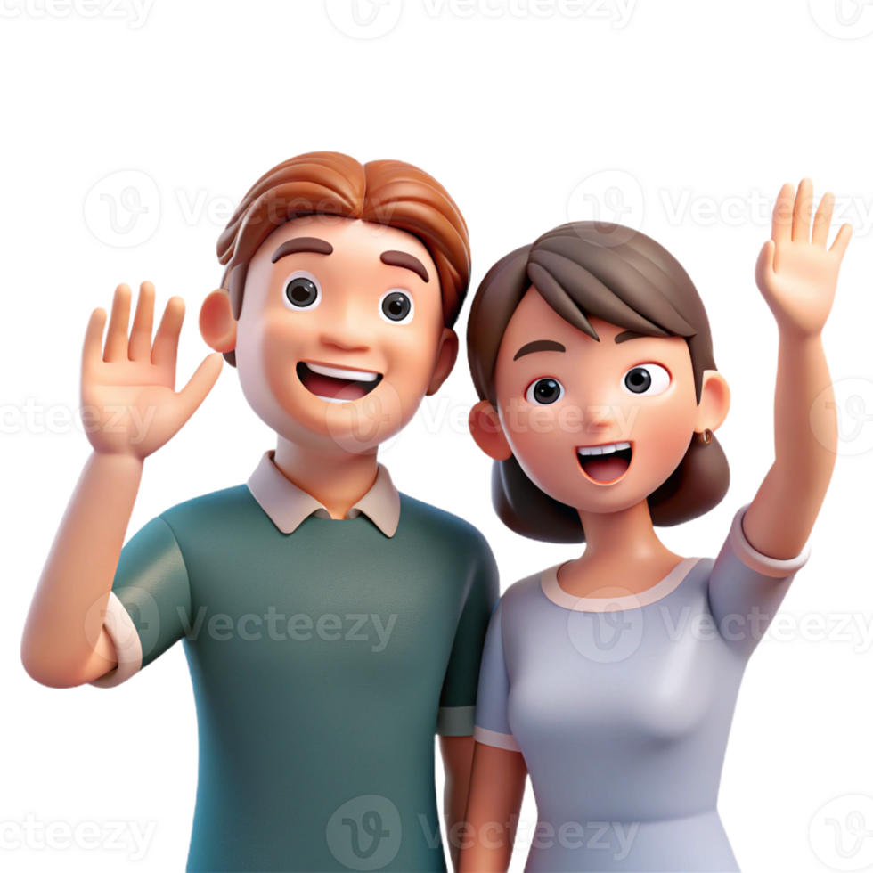Happy Goodbye from Smiling Pair png
