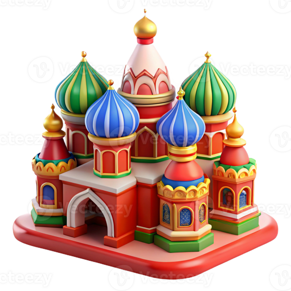 traditional Russian architecture colorful domes png