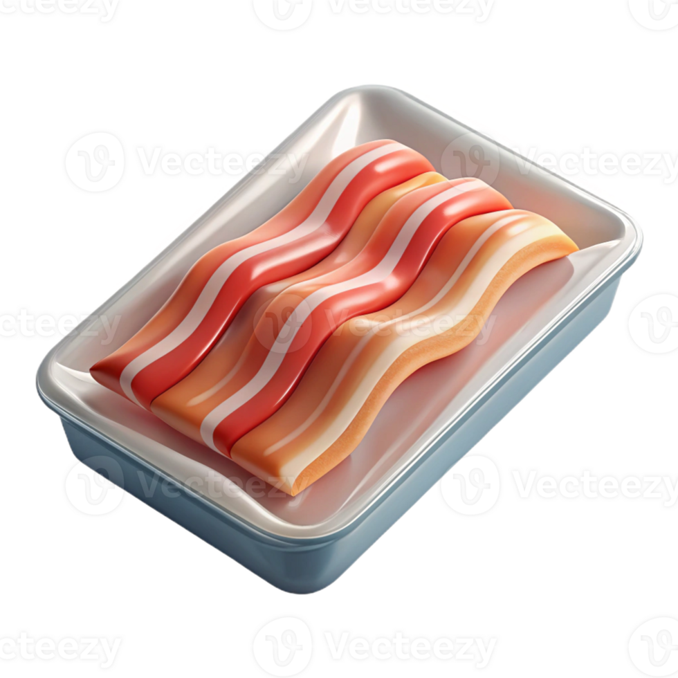 freshly packed bacon for breakfast lovers png