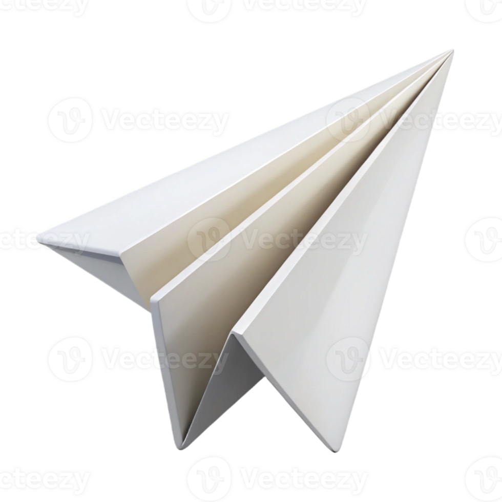 classic paper airplane gliding in the air png