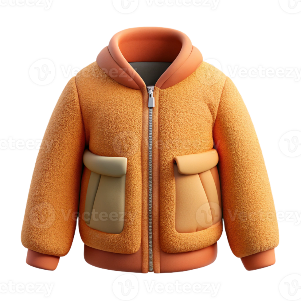 Warm Fleece Jacket for Cold Days png