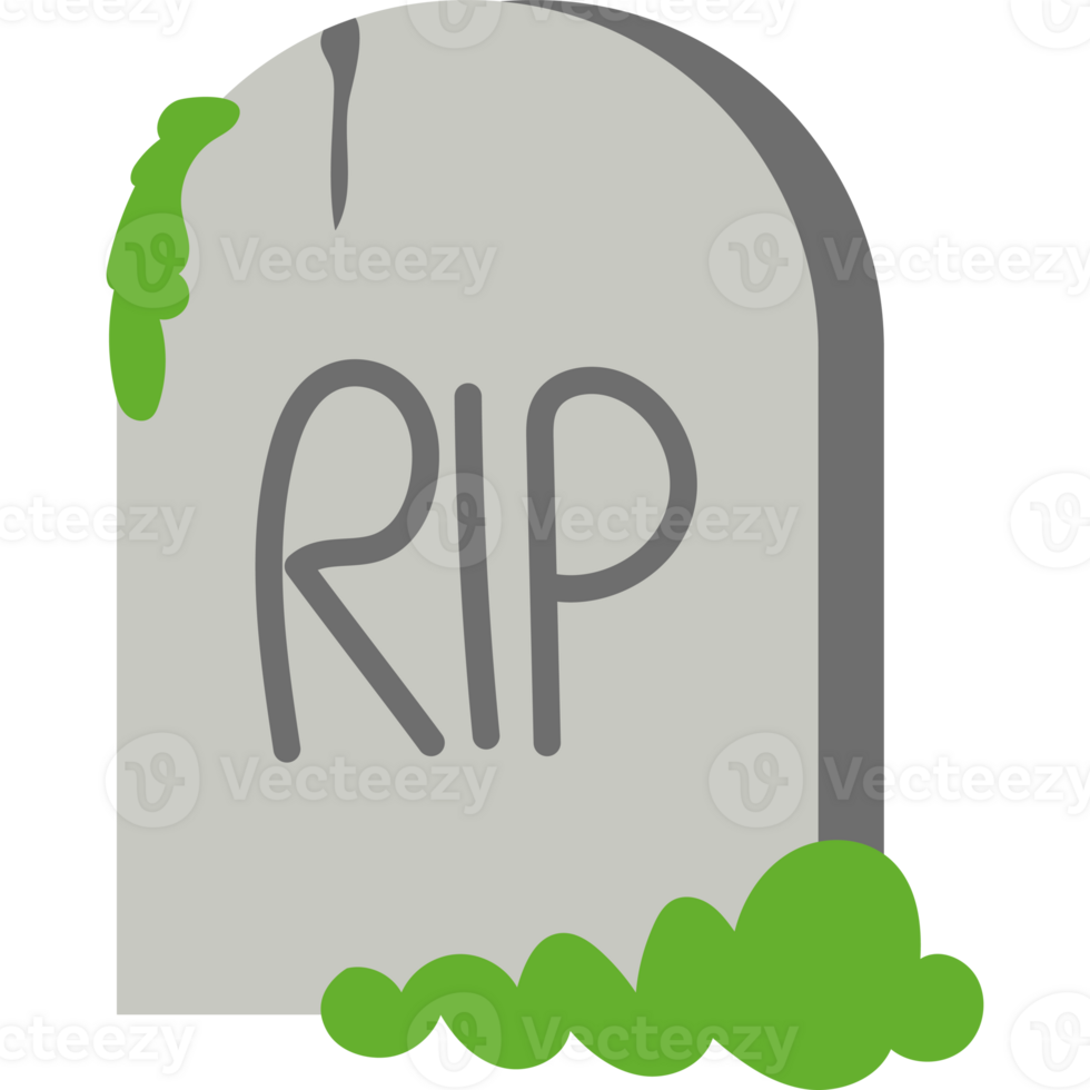 A tombstone illustration isolated png
