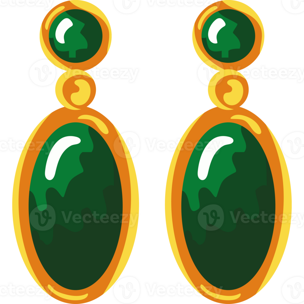 earrings jewelry illustration isolated png