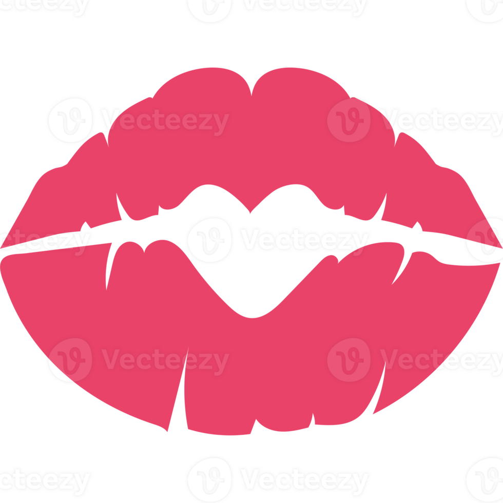 A pink lips design icon isolated png