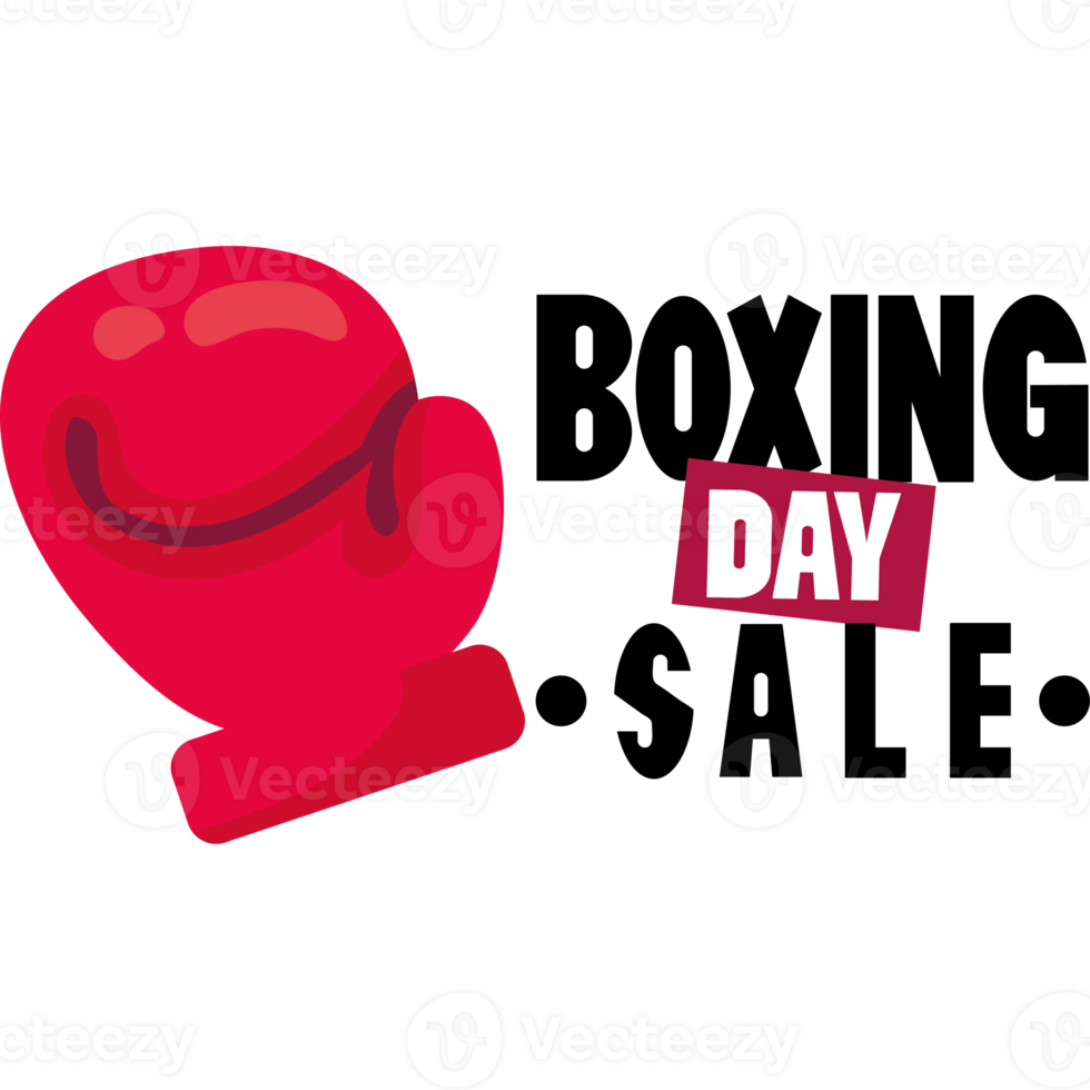 A red boxing glove with the words day on it png