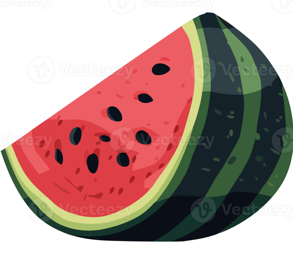 watermelon slice, summer refreshment snack isolated png