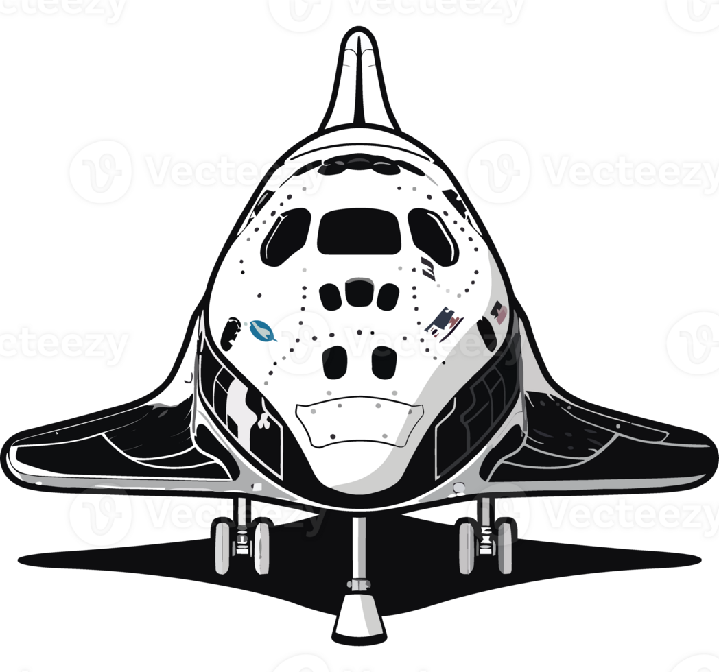 spaceship futuristic vehicle monochrome isolated png