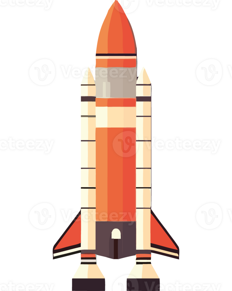 An illustration of a rocket icon isolated png
