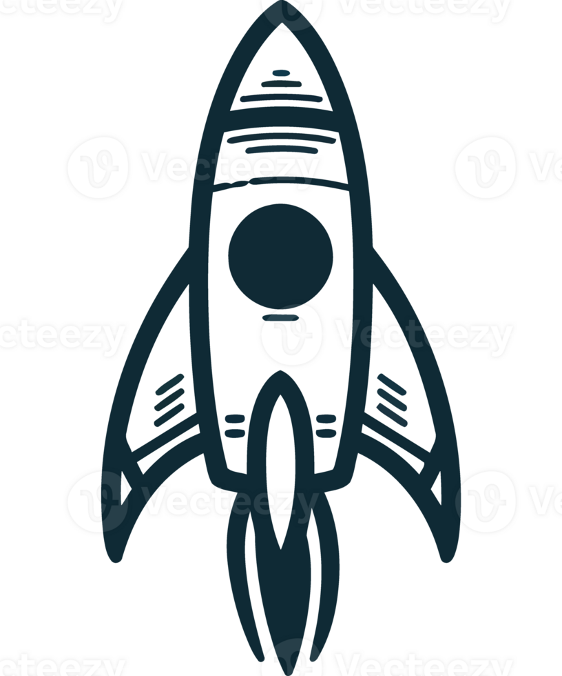 Spaceship taking off, igniting flames of adventure isolated png