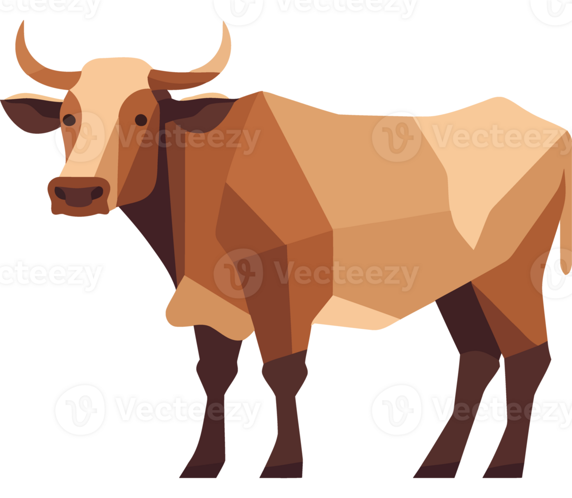 Cute cow standing in pasture icon isolated png