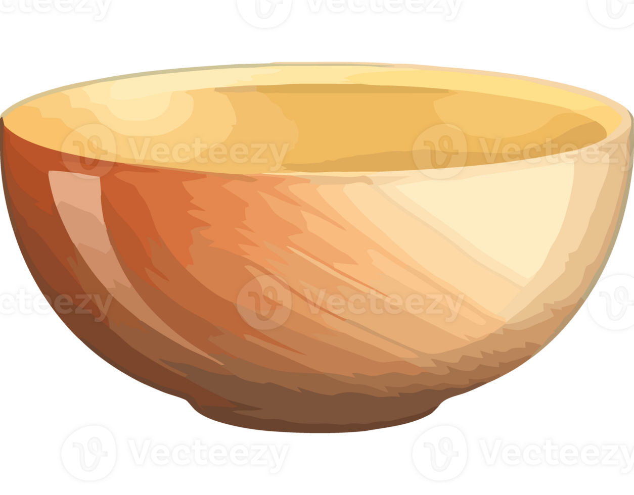 Organic pottery wooden kitchen utensil png
