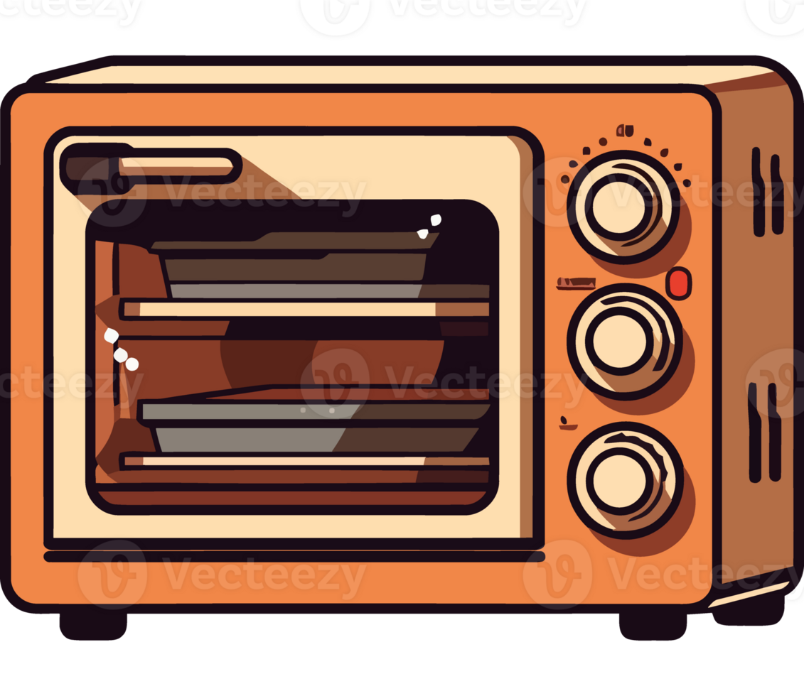 Modern oven kitchen equipment icon isolated png
