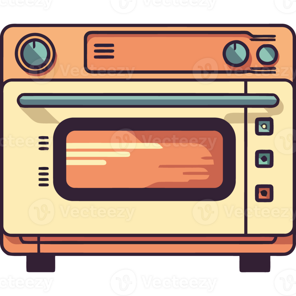 Modern kitchen equipment oven icon isolated png