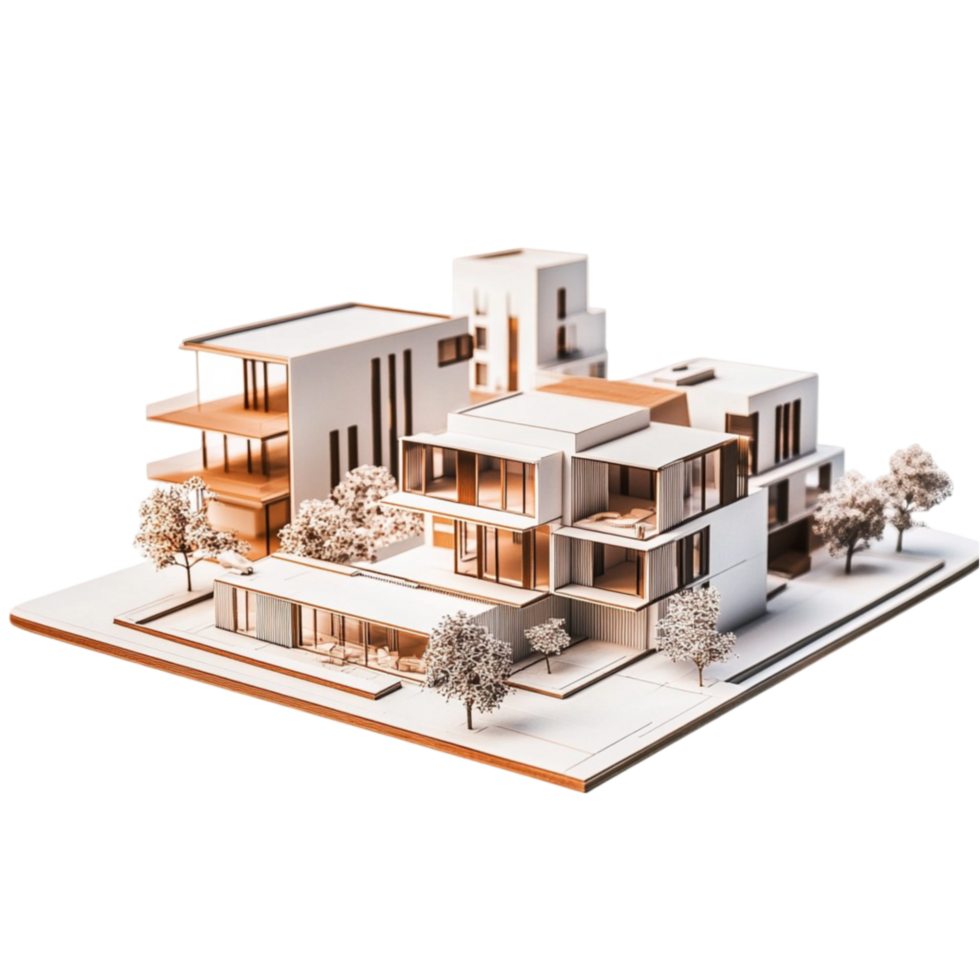 Abstract Architectural Design with Layers and Modern Art Elements png