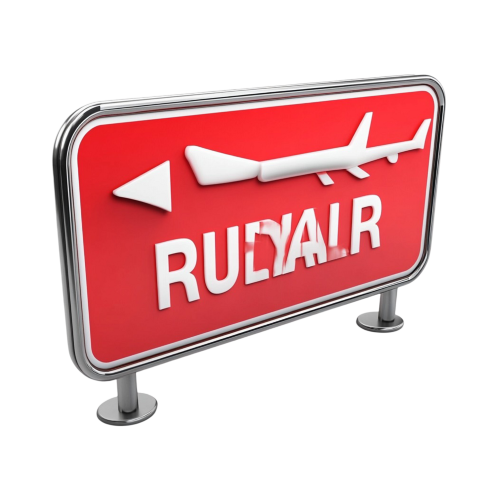 RU Air Airline Logo Signboard png