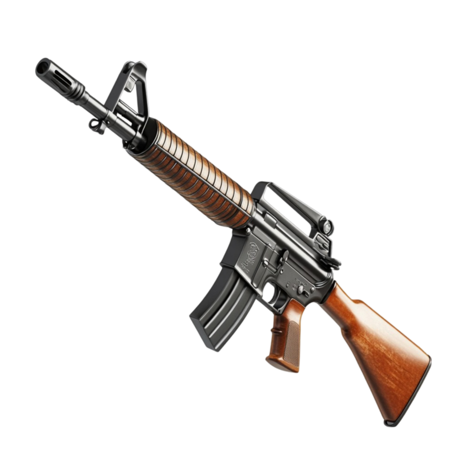 M4 Rifle on Transparent Background png