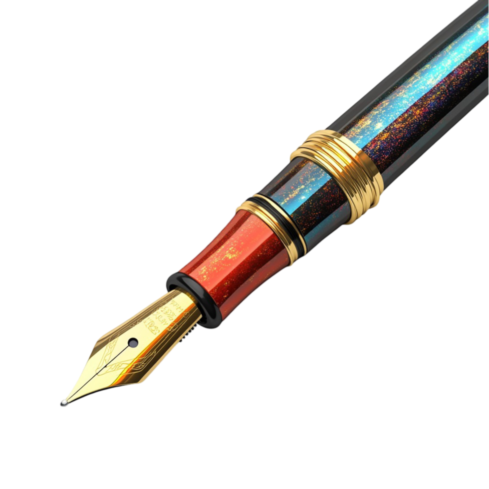 Colorful Fountain Pen png