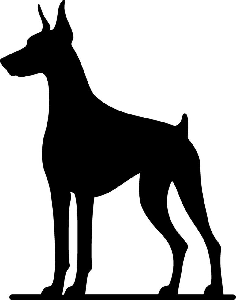 Doberman Pinscher Standing vector