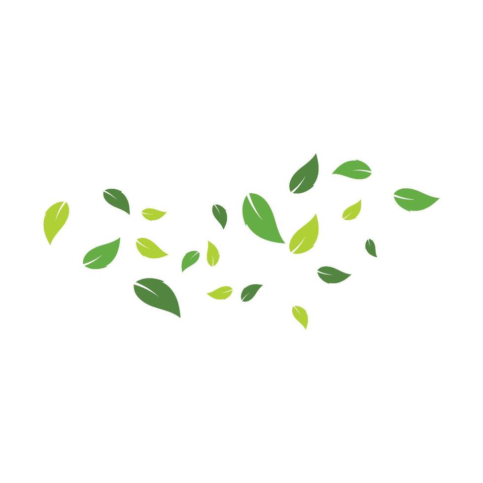Green leaves background vector