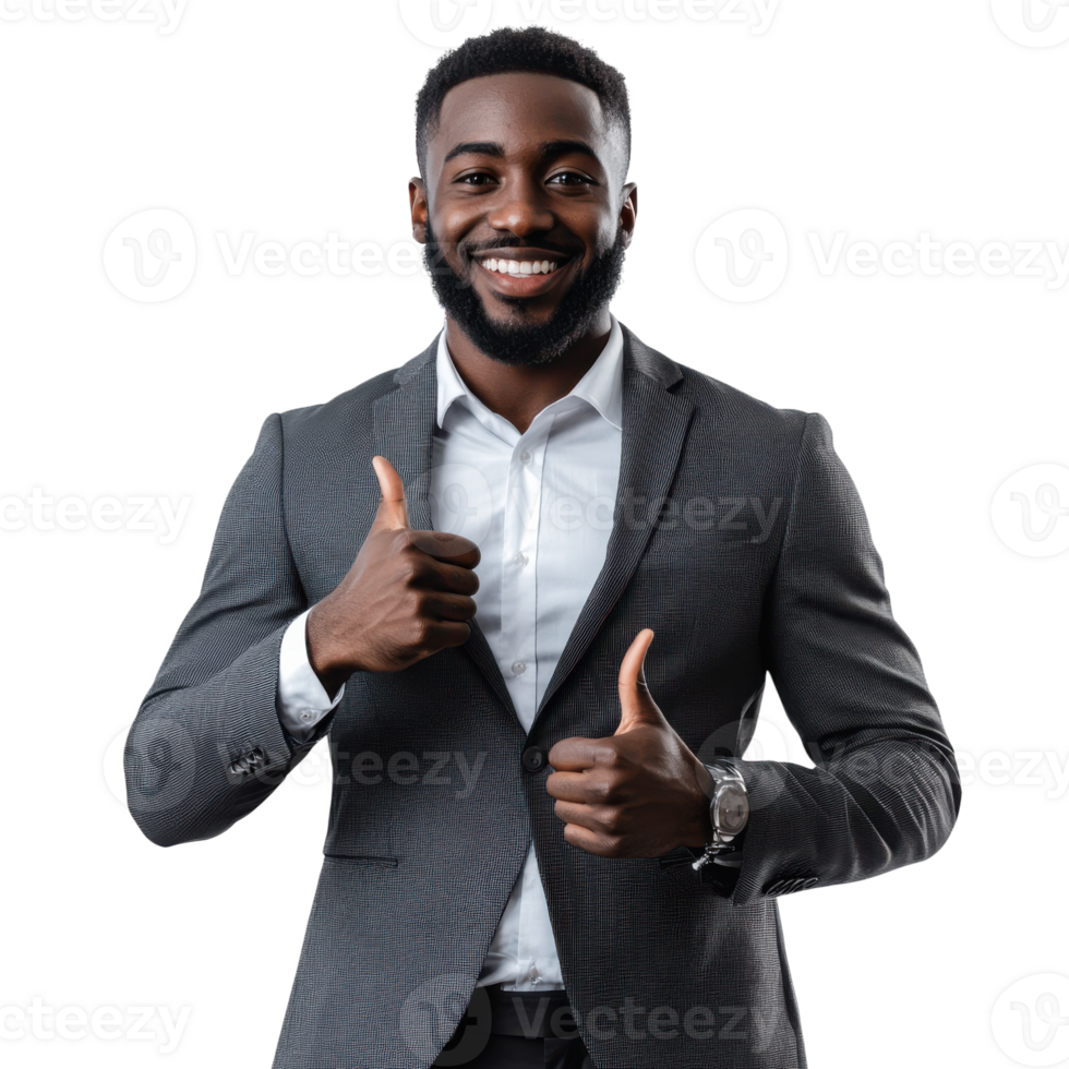 Happy Business Success on transparent background. png