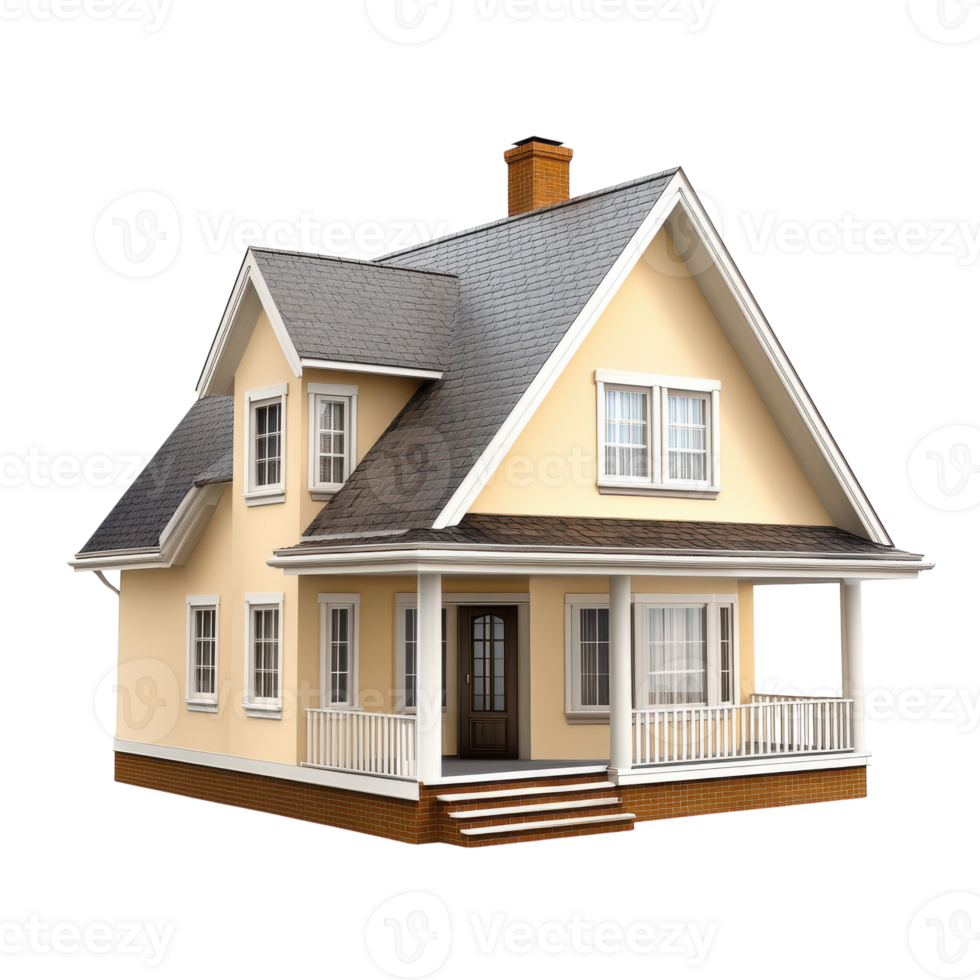 House on transparent background. png