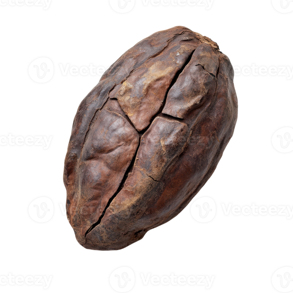 Cocoa Bean on transparent background. png