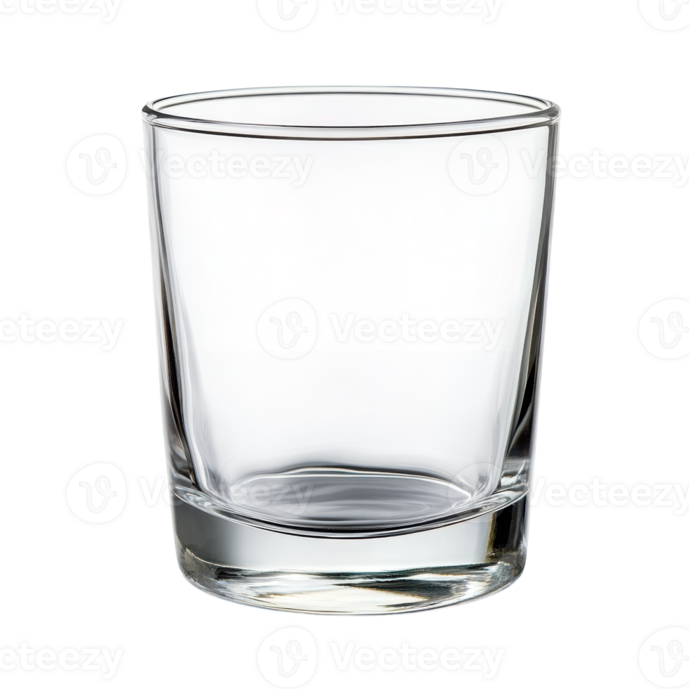 Empty Glass on transparent background. png