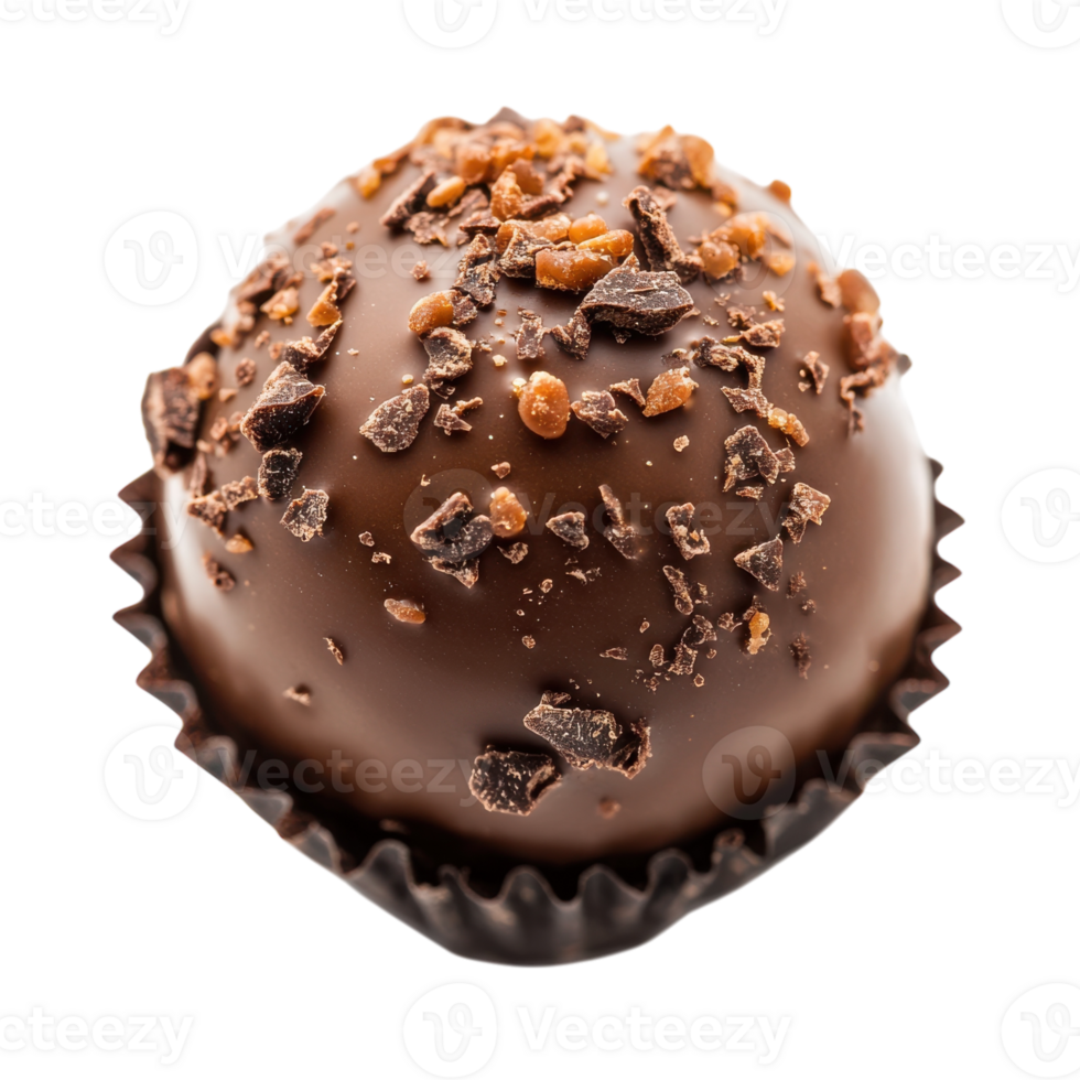 Sweet Truffle Closeup on transparent background. png