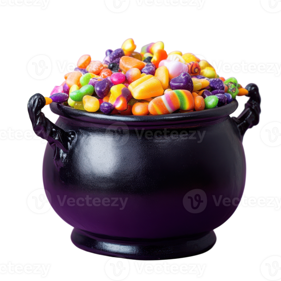HalloweenCauldron on transparent background. png