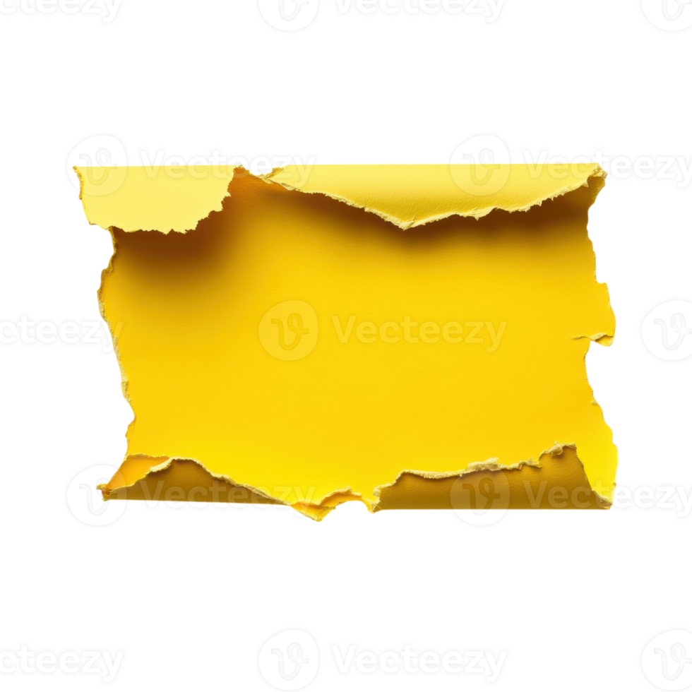 Torn Paper Texture on transparent background. png