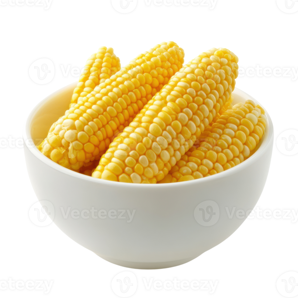 Sweet Corn Delight on transparent background. png