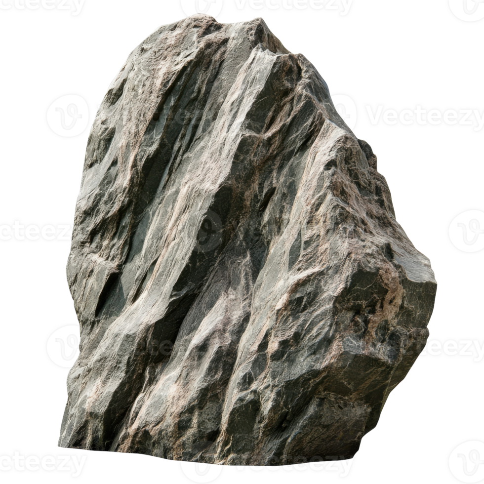 Jagged Rock Detail on transparent background. png