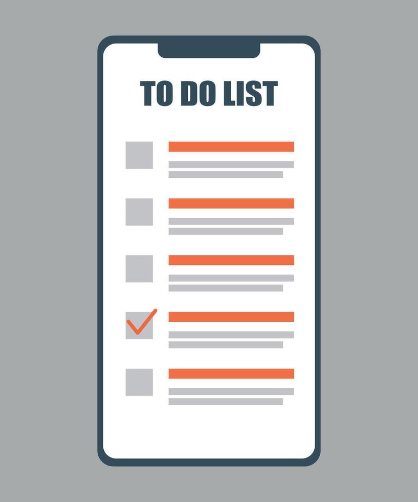 planner to do list icon on white background vector