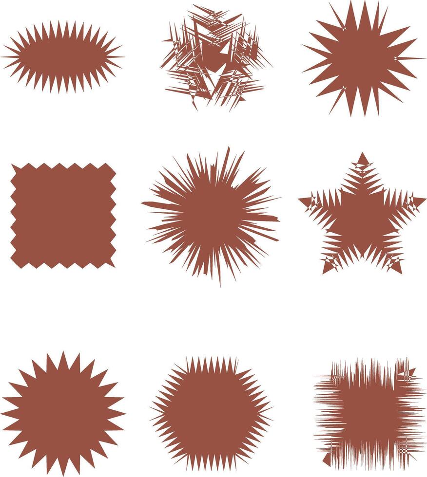 Abstract shapes elements. form symbol effect. for your unique elements design vector