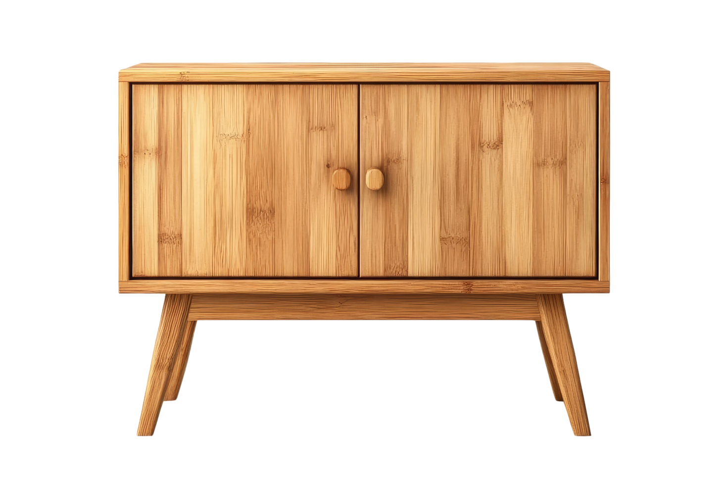 Bamboo cabinet design furniture minimalist isolated modern png